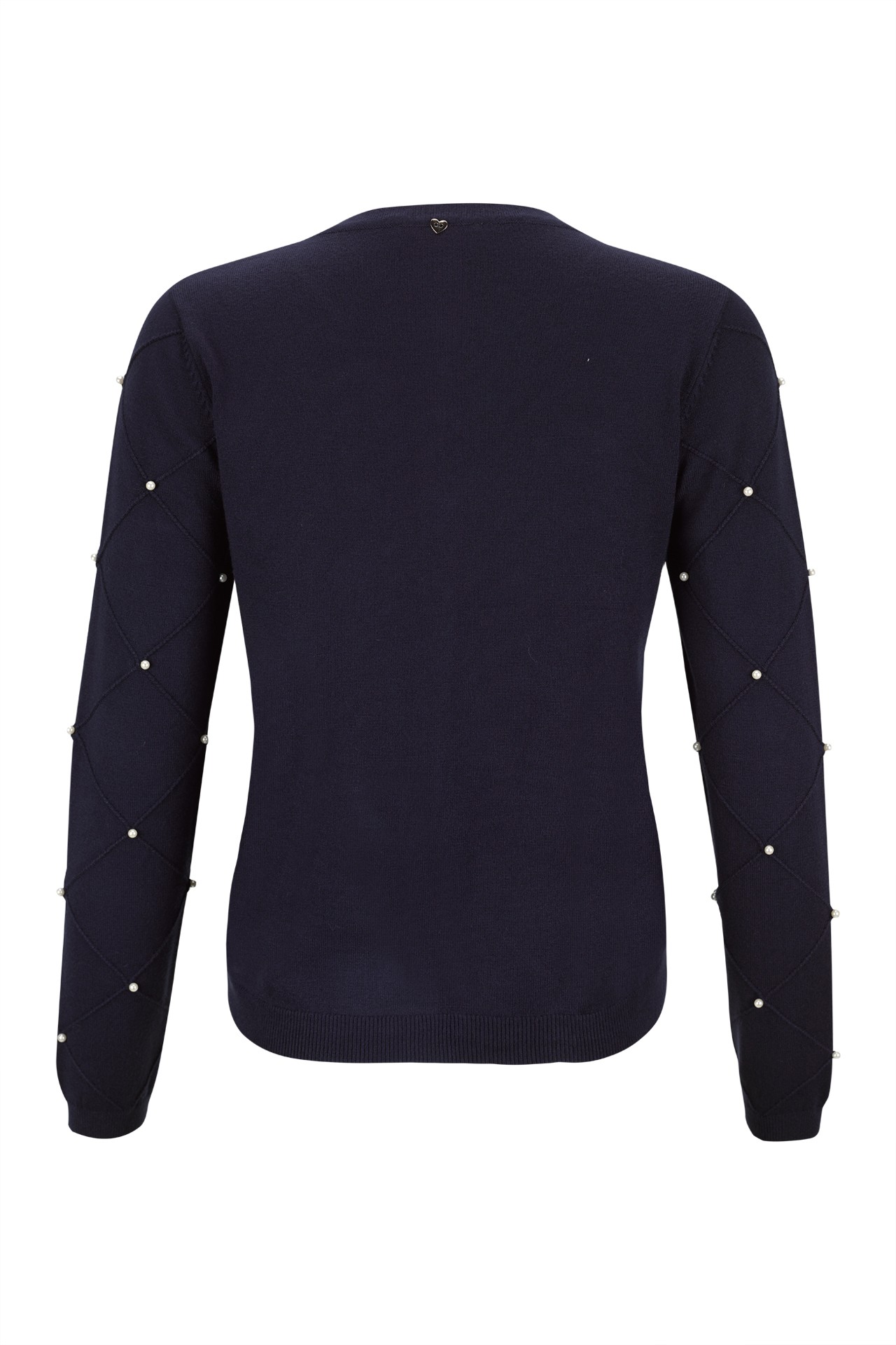 Casaco de malha perolas