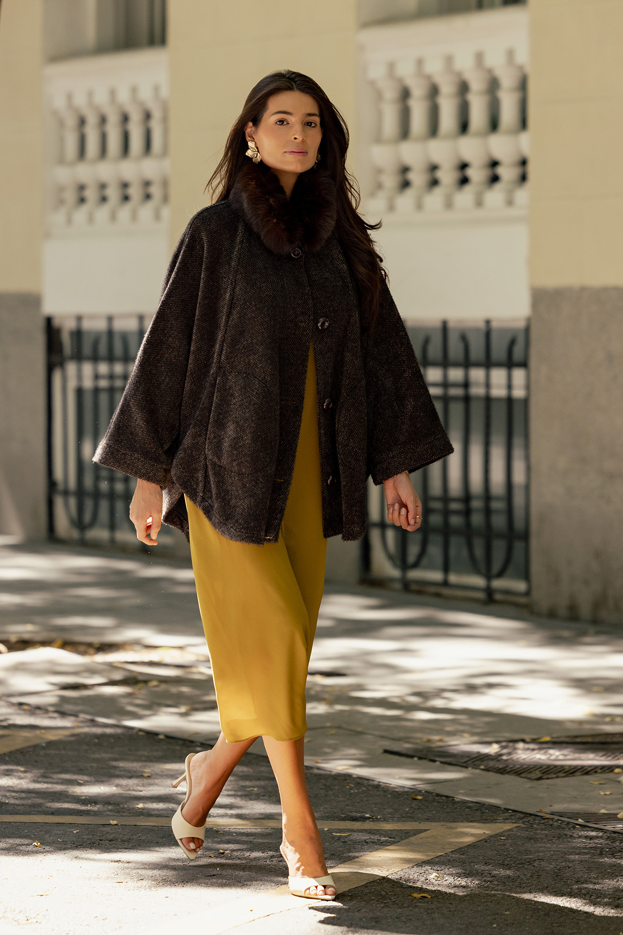 Casaco estilo poncho