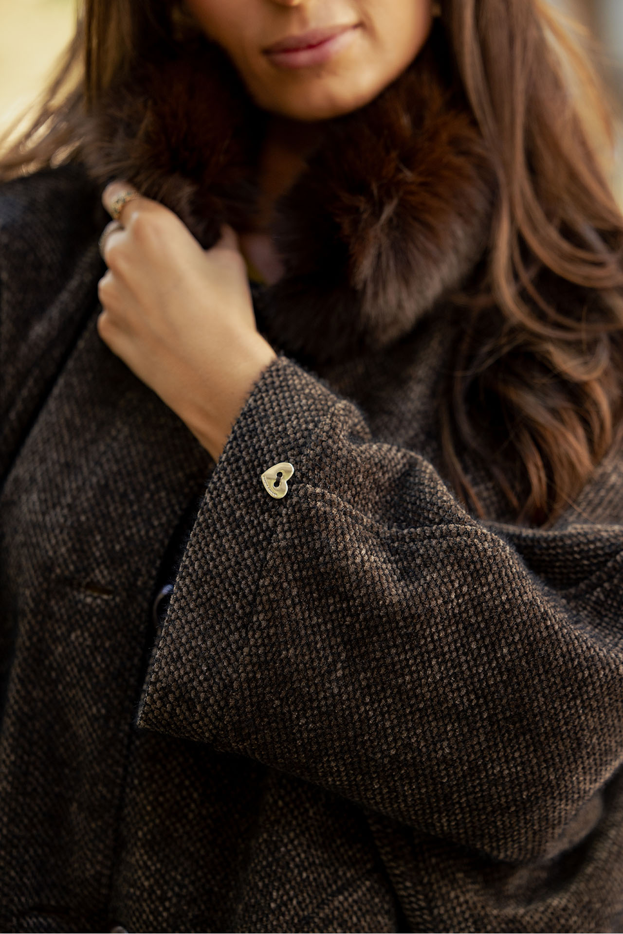 Casaco estilo poncho