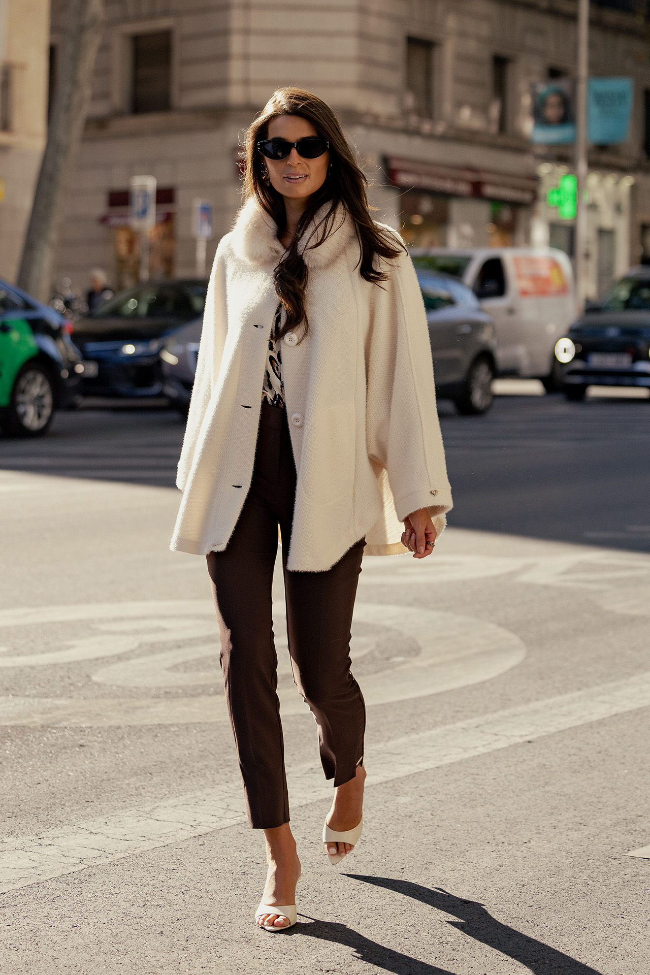 Casaco estilo poncho