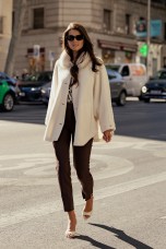 Poncho-style knitted coat
