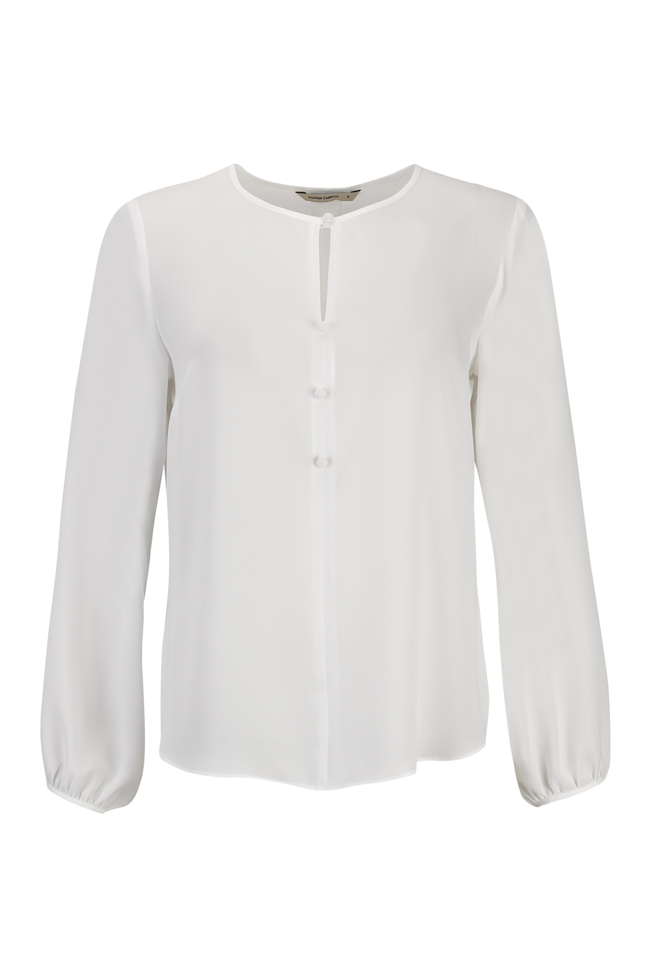 Túnica con botones forrados