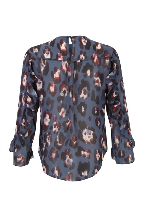 Blouse with ruffled sleeves Blouse with ruffled sleeves