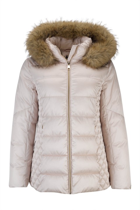 Quilted jacket with hood