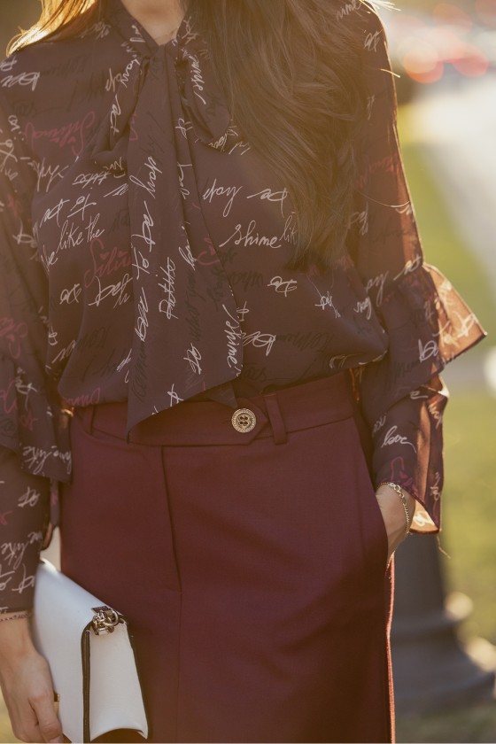 Exclusive print blouse