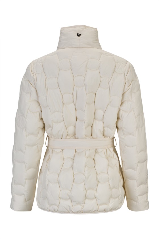Parka acolchada con cinturón