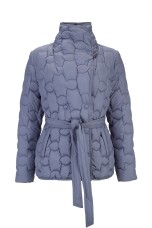 Parka acolchoada com cinto