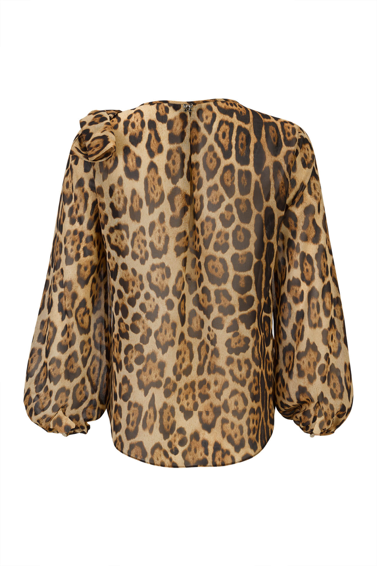 Blouse with shoulder bow