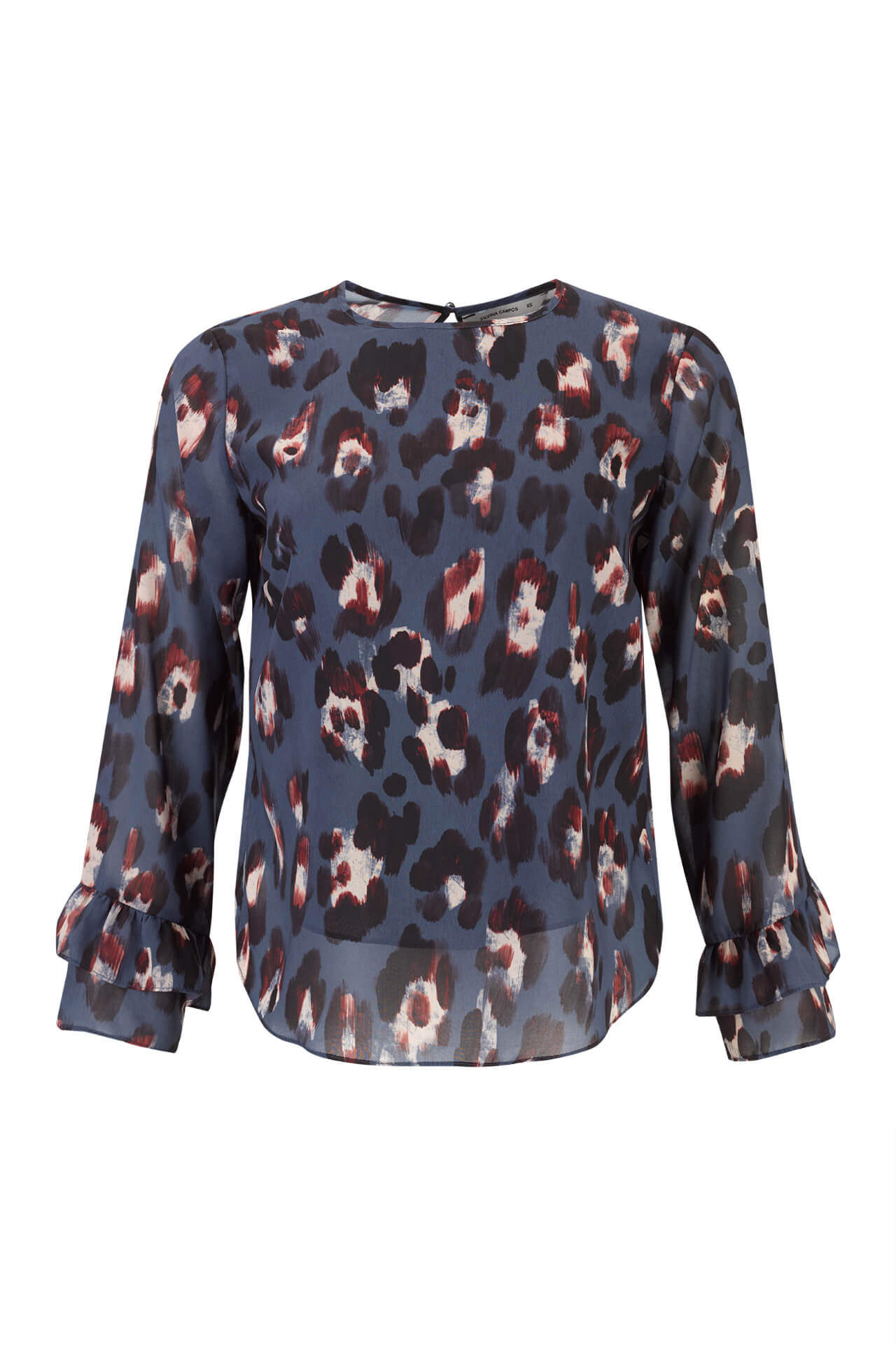 Túnica volantes en las mangas