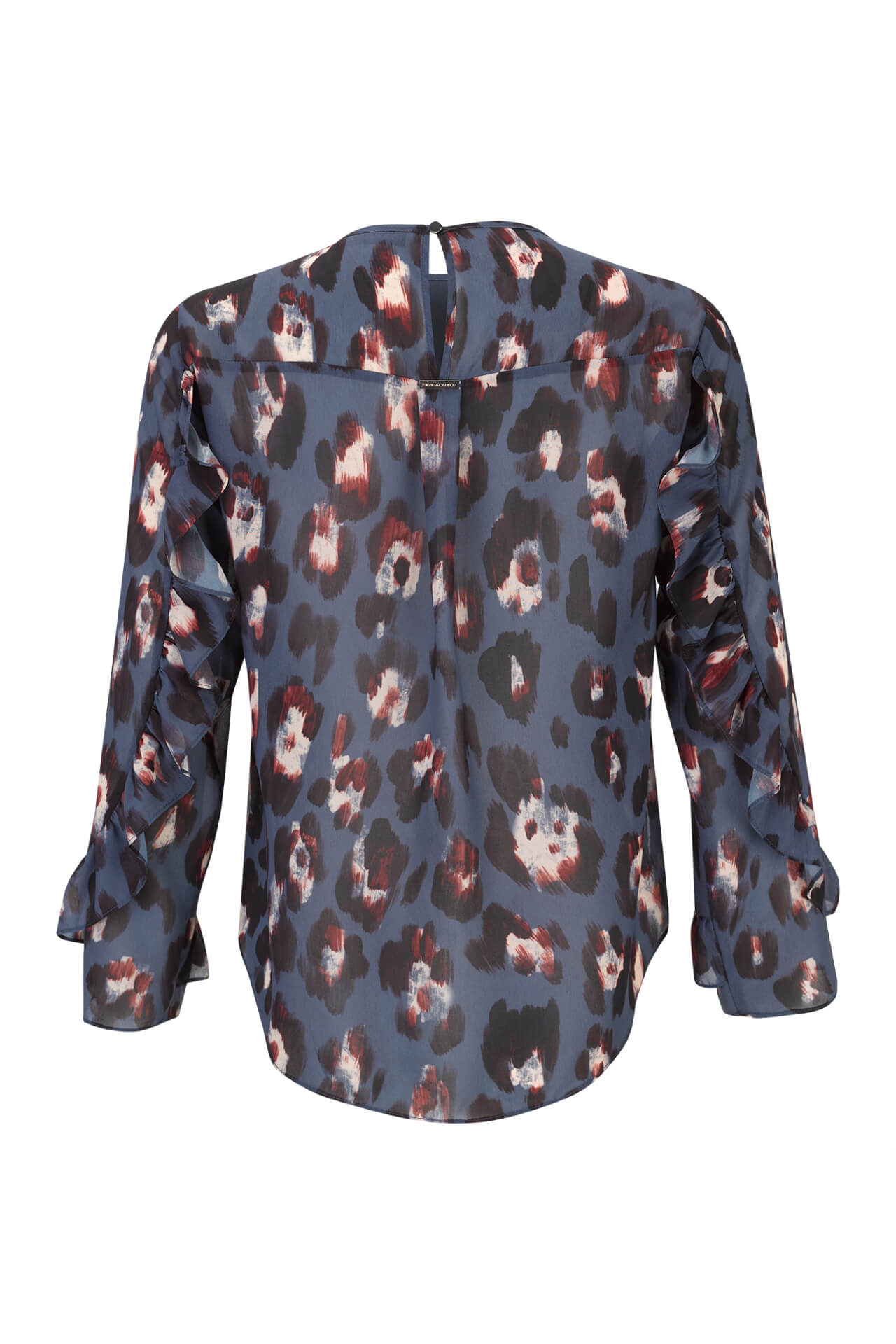 Túnica volantes en las mangas