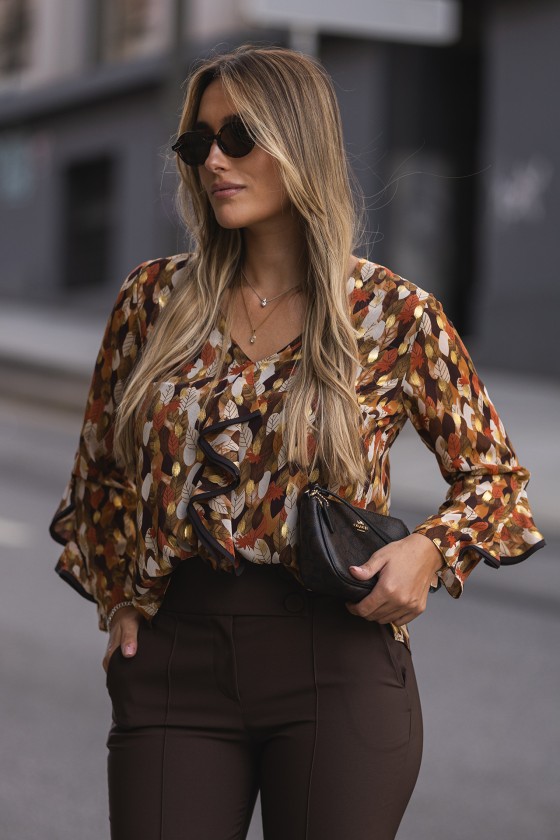 Ruffled blouse