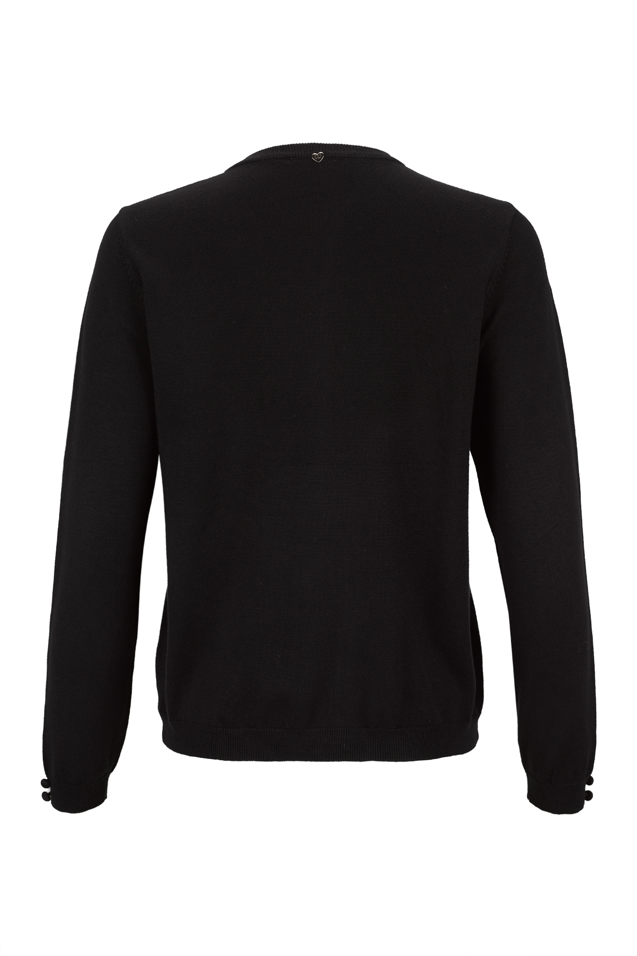 Casaco de malha botões forrados