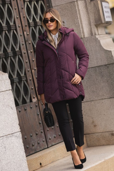 Parka with side snaps Parka with side snaps