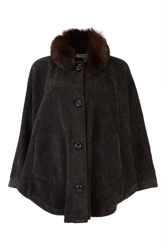 Cárdigan estilo poncho