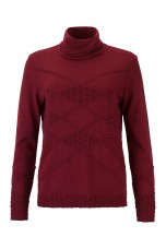High neck knitted jumper