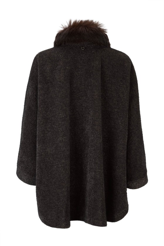 Cárdigan estilo poncho