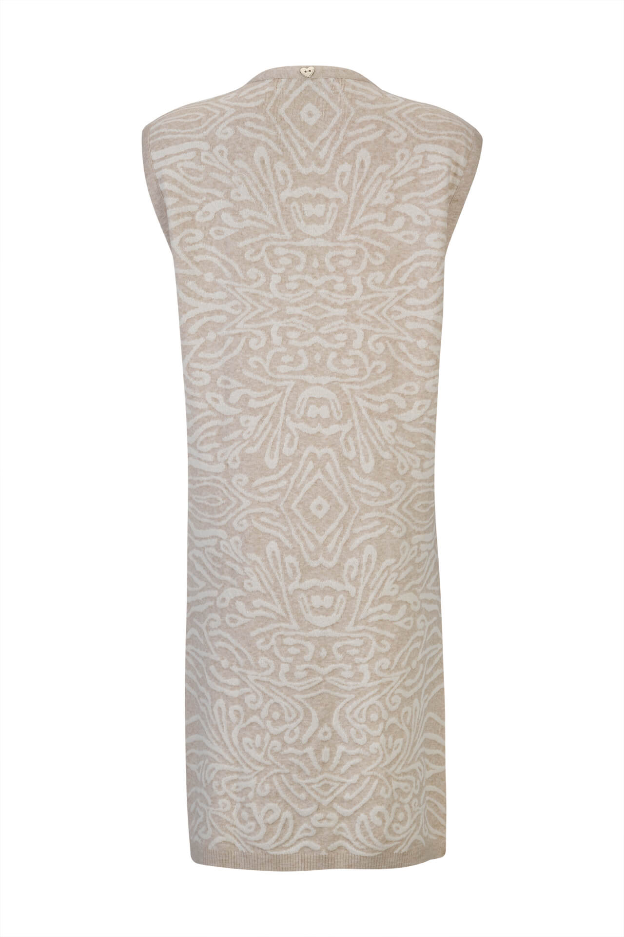 Long knitted waistcoat