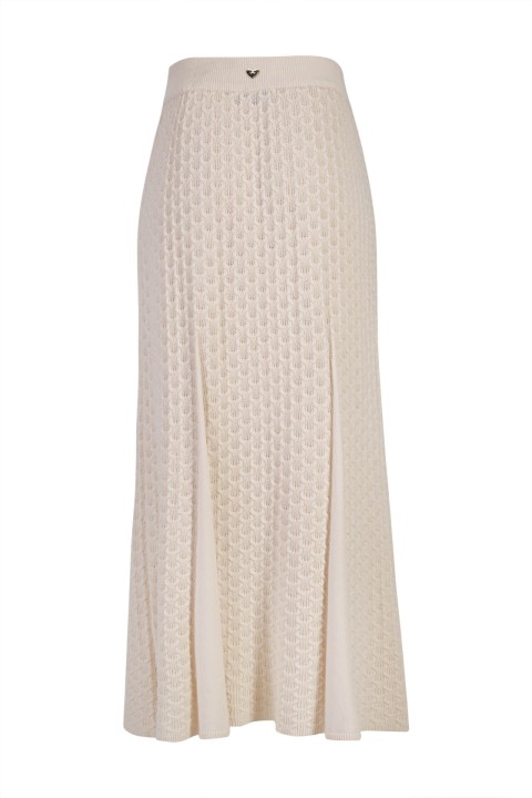 Long skirt with embossed pattern Long skirt with embossed pattern