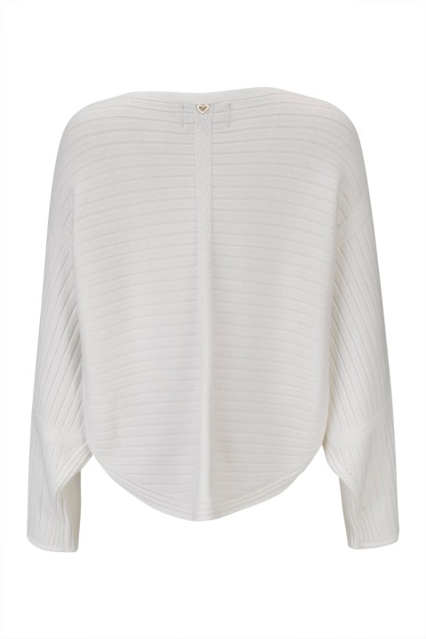 Wide-sleeved knitted jumper