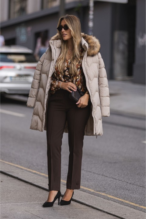 Parka with fur hood  Parka with fur hood