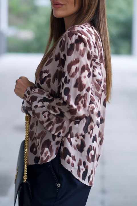 Tnica folhos nas mangas