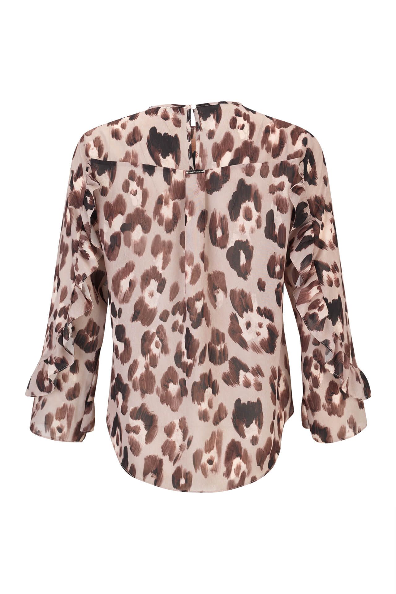 Túnica folhos nas mangas