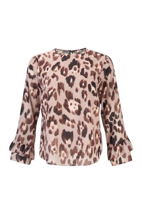 Tnica folhos nas mangas