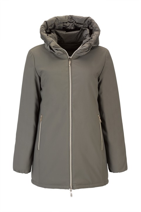 Parka reversível com capuz Parka reversível com capuz