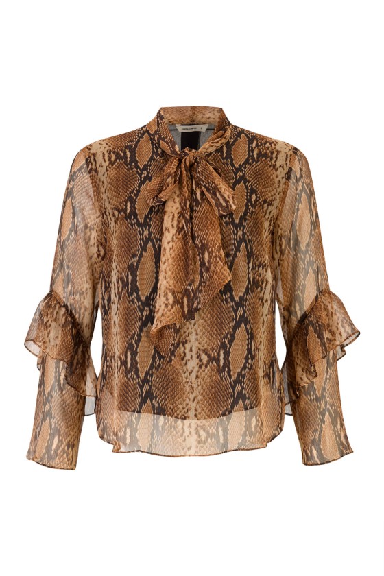 Túnica estampado de serpiente