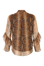 Túnica estampado de serpiente