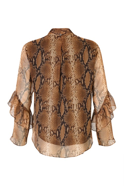 Tnica estampado de serpiente