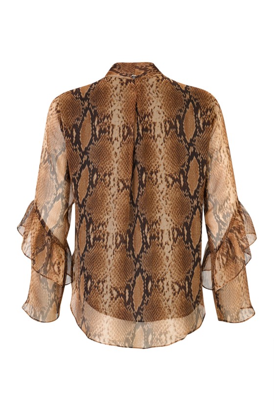 Túnica estampado de serpiente