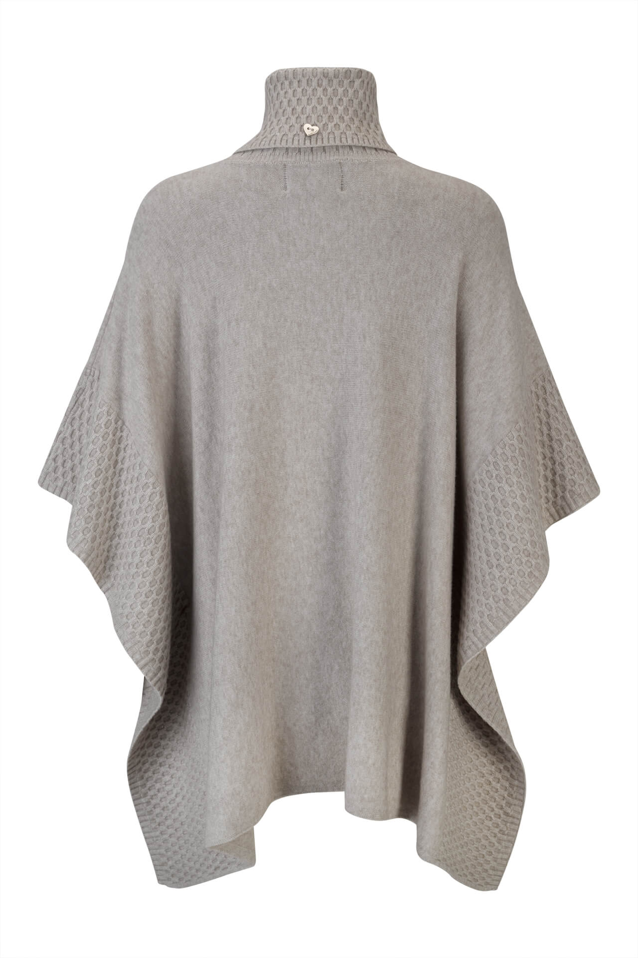 Poncho-style knitted jumper