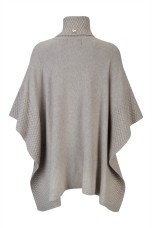 Poncho-style knitted jumper