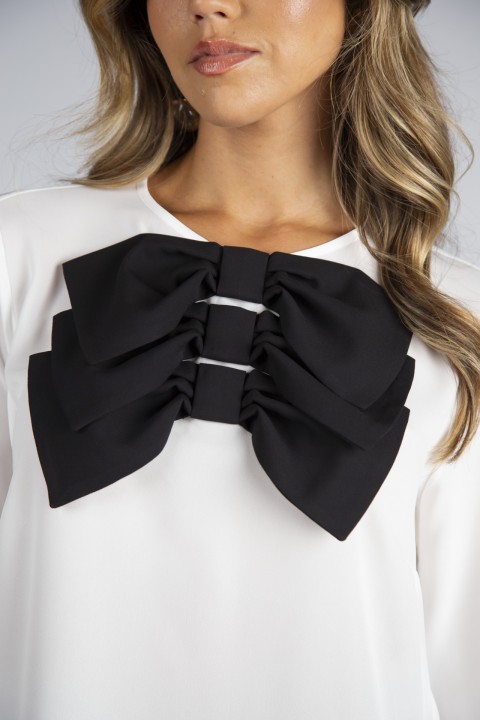 3 bow blouse