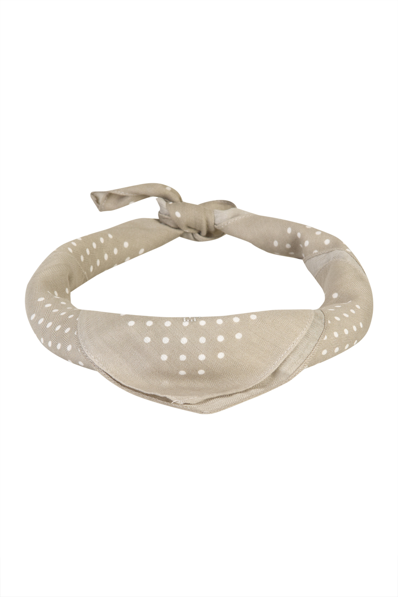 Lenço estampado padrão bolinhas