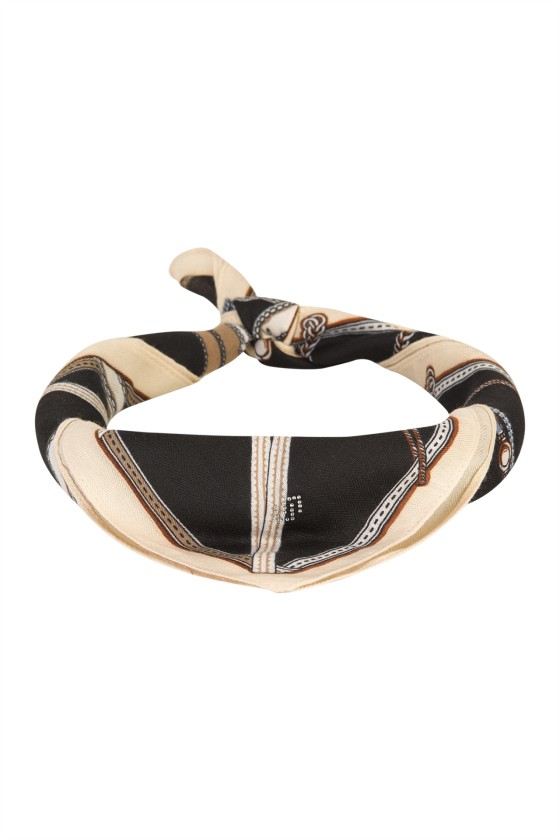 Leno estampado padro equestre