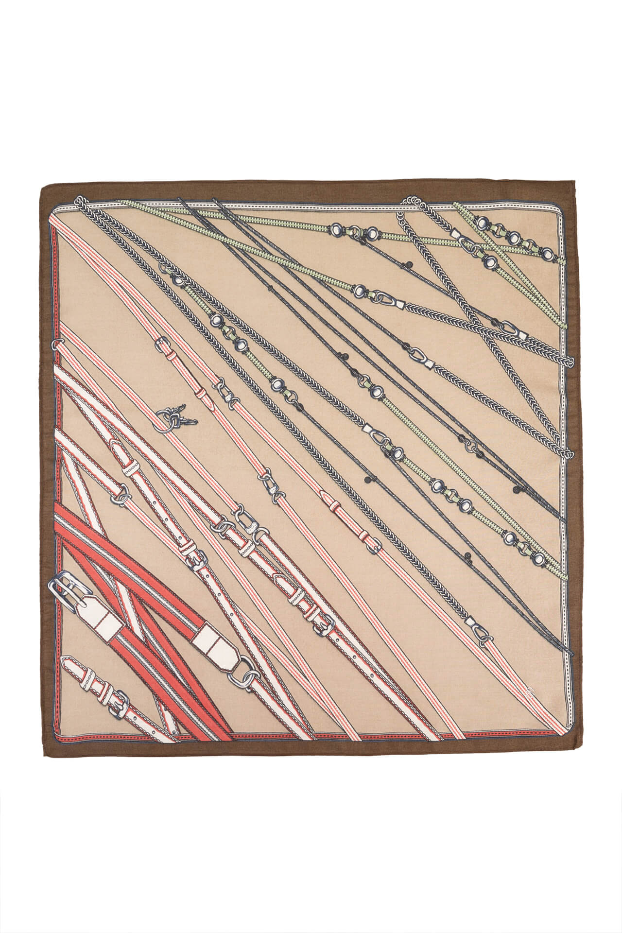 Equestrian pattern scarf