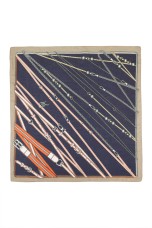 Leno estampado padro equestre