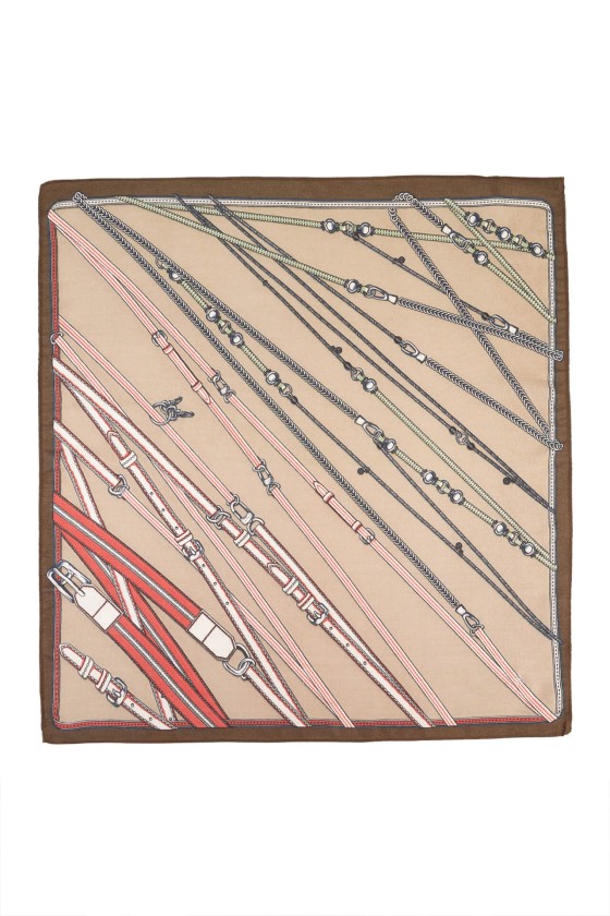 Equestrian pattern scarf