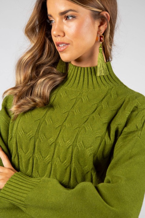 Camisola de gola alta