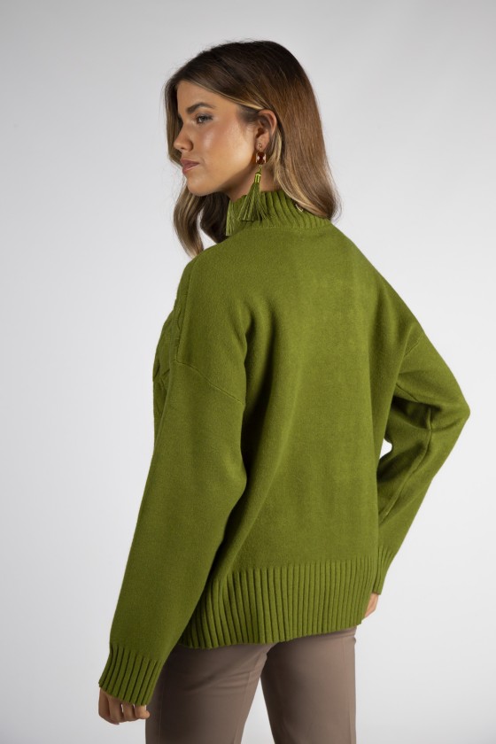 Camisola de gola alta