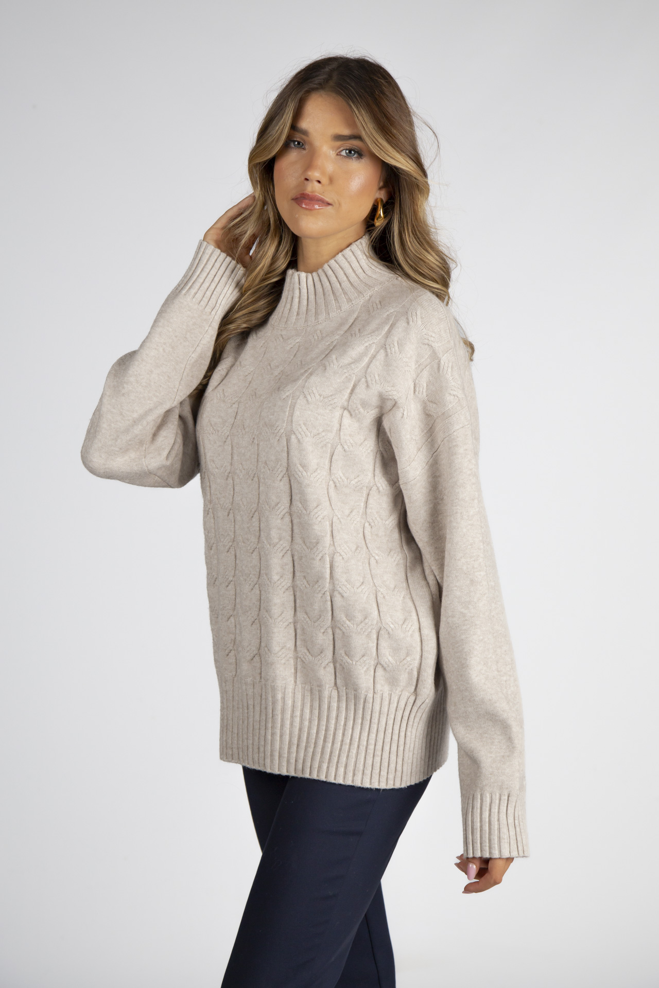 Camisola de gola alta