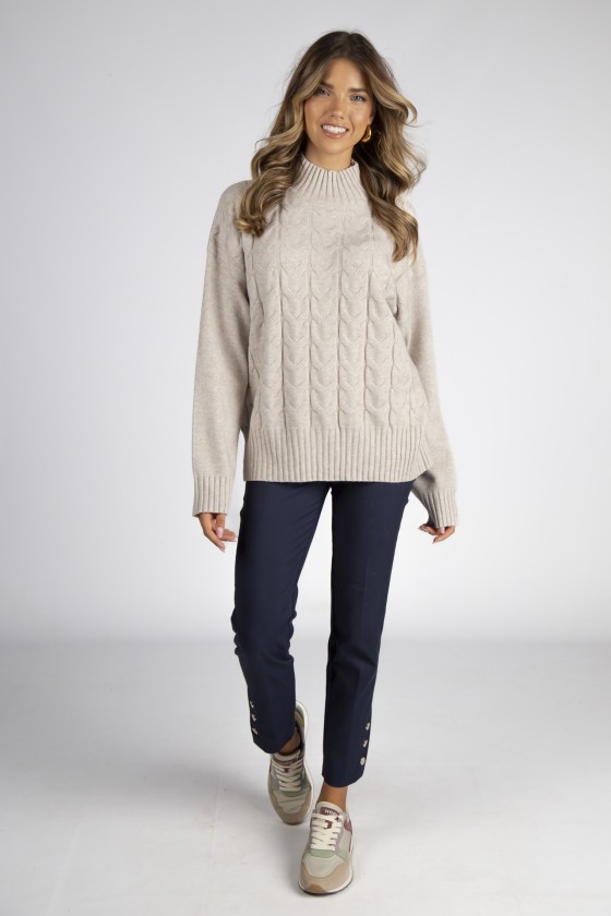 Camisola de gola alta