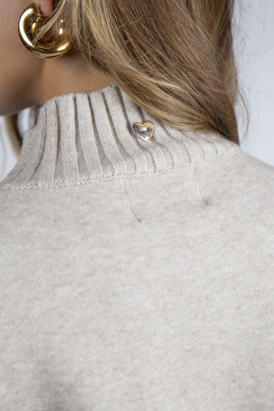 Camisola de gola alta