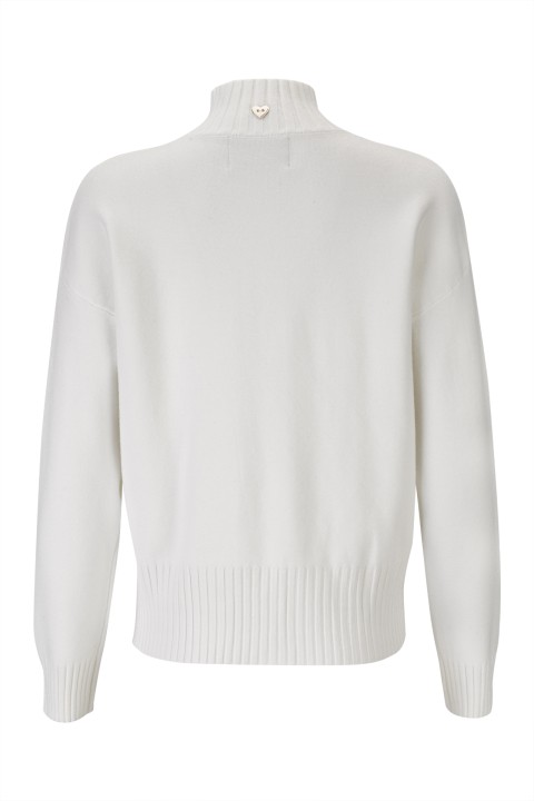 High neck knitted jumper