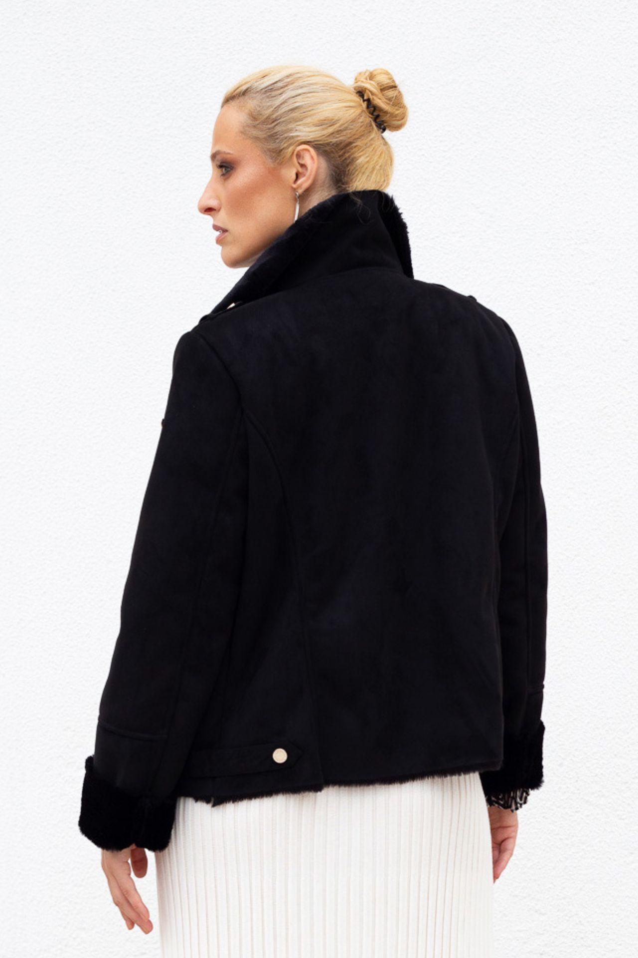 Casaco estilo aviador