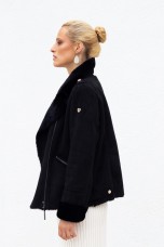 Casaco estilo aviador