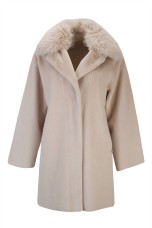 Reversible fur coat