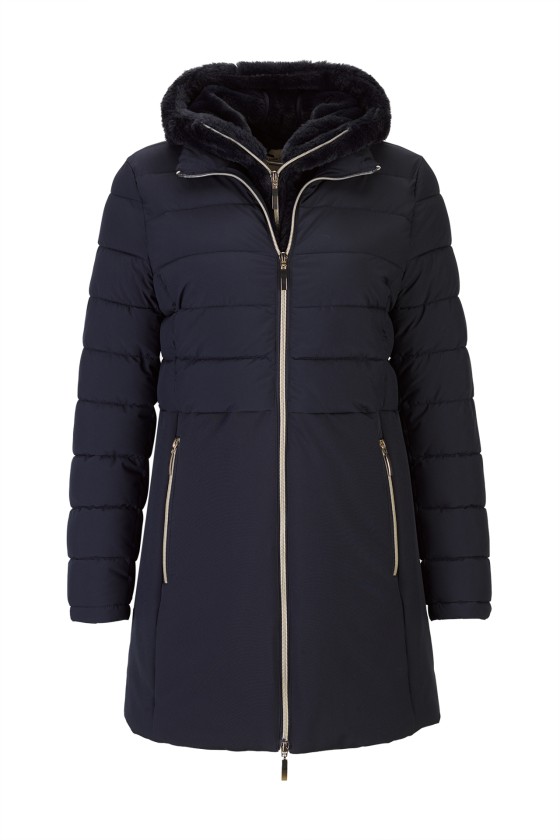 Parka with removable hood